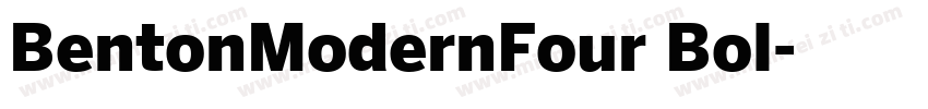 BentonModernFour Bol字体转换